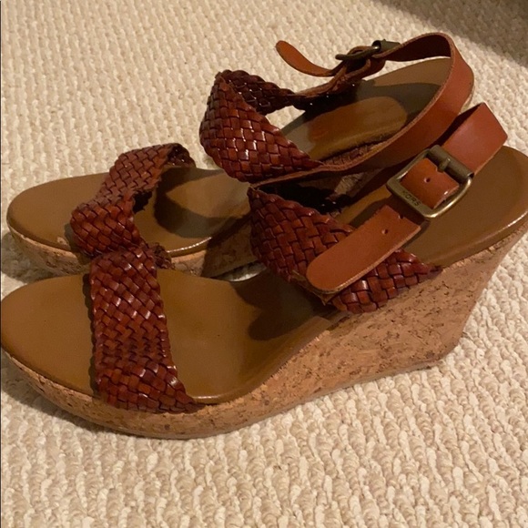 Brown Woven KORS Michael Kors Wedges Size 9 - Picture 5 of 8